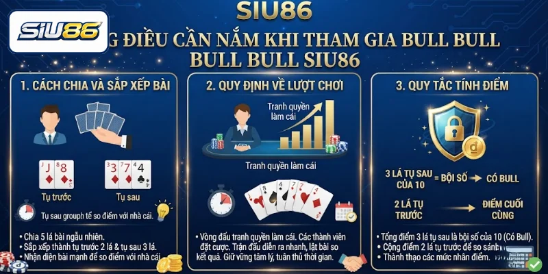 Những điều cần nắm khi tham gia Bull Bull SIU86