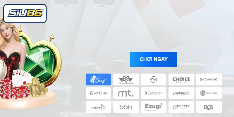 Tìm hiểu sảnh Casino đang hot tại SIU86